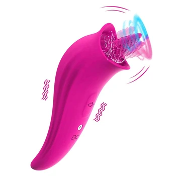 Tungen Slikke Vibrator G Spot Brystvorten Klitoris Stimulator Voksen Sex Legetøj Til Kvinder, Par Clit Sucker Pussy Anal Sexlegetøj