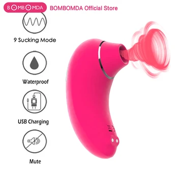 Tungen Vibrerende Brystvorte Vibratorer Til Kvinder Oral Vaginal Stimulator USB Charge Sugende Vibrator Klitoris Sucker sexlegetøj Til Voksne