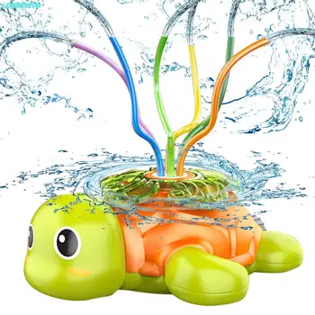 Turtle Sprinkler For Kids Legetøj med 6 kanal Rør Vand til Sprinkleranlæg Til Børn Udendørs Leg-Udendørs Vand Spiller Sprinklere