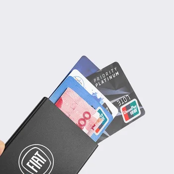 Tynd ID-Kort RFID Tilfælde Automatisk Metal Nøgle kortholderen Bank Kreditkort Tilfældet for Fiat Aegea 500c Panda Uno Palio Tipo Doblo