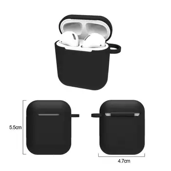 Tynd PC Cover Øretelefoner Etui Til Apple AirPods Hovedtelefon Med Kroge Bluetooth Silikone Hovedtelefon Med Hængende Spænde