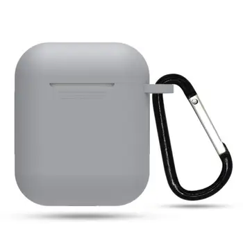 Tynd PC Cover Øretelefoner Etui Til Apple AirPods Hovedtelefon Med Kroge Bluetooth Silikone Hovedtelefon Med Hængende Spænde