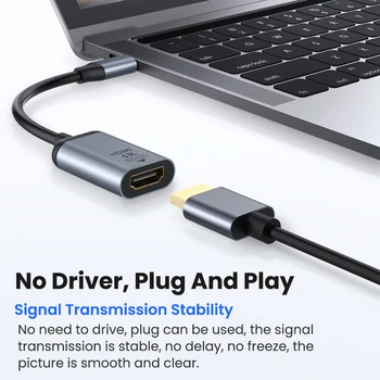Type C til rj45/VGA/DP/HDMI-kompatibel/Mini DP-Konverter Kabel 4K-60HZ USB 3.1 Type C Adapter Til MacBook Huawei Pro Samsung