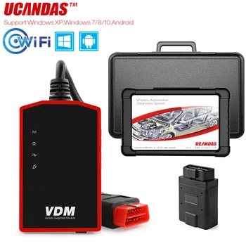 UCANDAS VDM V4.9 Wifi OBD2 Automotive Scanner Alle Systemer Multi-Sprog ODB2 til Windows, Android Tablet OBD Bil Diagnostisk Værktøj