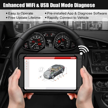 UCANDAS VDM V4.9 Wifi OBD2 Automotive Scanner Alle Systemer Multi-Sprog ODB2 til Windows, Android Tablet OBD Bil Diagnostisk Værktøj