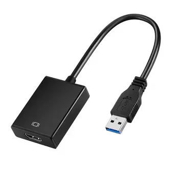 USB 3.0-HDMI-Kompatibel Kvindelige Audio Video Adapter Omformer Kabel til Windows 7/8/10