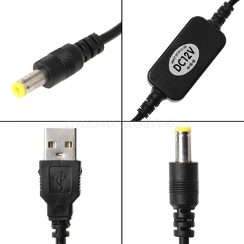 USB 5V DC 12V 5.5x2.1mm Trin Op Kabel-Power Boost Linje For Router LED Strip Tilfældig Farve