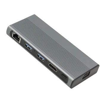 USB-C-HUB Type C 3.1 til M. 2 NVME NGFF HD-4K-30 hz 1000 M INTERNET 10Gbps M. 2 SSD Tilfælde Kabinet, USB-C-HUB Splitter til MACBook Ny