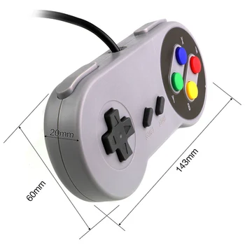 USB-Controller Gaming Joystick, Gamepad Controller til Nintendo SNES Spil pad til Windows PC Til MAC Computer Kontrol Joysticket