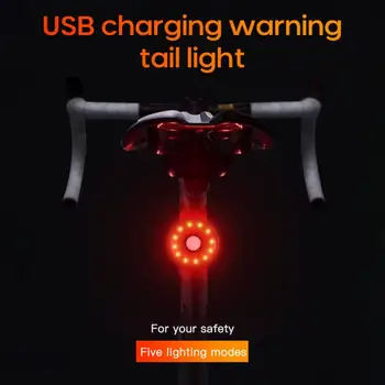 USB-Cykel Lys 12 Lampe Perle Cykel baglygte Nat Kører Sikkerhed Advarsel Lys Bageste Baglygte Hjelm Lampe Cykel Tilbehør