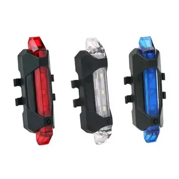 USB-Genopladelige LED Cykel Lys Vandtæt Høj Lysstyrke Cykel Seapost Lys Bageste baglygte på Cykel Tilbehør