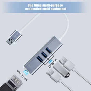 USB-HUB GTMEDIA USB Konverter USB 3.0 til RJ45 Ethernet-Adapter OTG Lan-Netværk 10/100/1000M for USB-Drev Bærbar PC Tilbehør