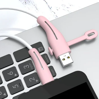 USB-Kabel Saver Protector til iphone Øretelefoner Lightning Oplader Ledning Beskyttelse-Dæksel USB-Opladning Data Kabel Winder Organizer