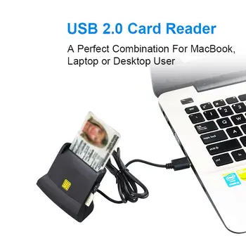USB SIM Smart Card-Læser Til Bank-Kort IC/ID EMV SD-TF MMC Cardreaders USB-CCID ISO 7816-For PC / SC-Version 1.0 / 2.0 Standard