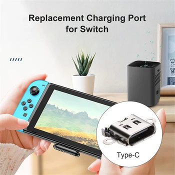 USB Type C Opladning Port Oplader Stik til Nintendo Skifte Konsol Opladning Port strømstik Udskiftning af Reservedele