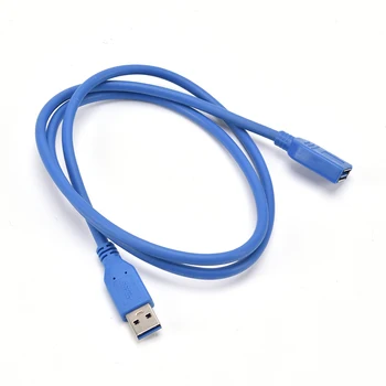 USB3.0 Data Sync Hastighed Netledning Stik til USB 3.0 Mandlige og Kvindelige Extension Kabel til Telefonen Harddisk, Bærbar PC, Printer 1,5 m