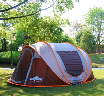 Udendørs Automatisk Hurtig Åbning Af Camping Telt Bærbare Letvægts Varme Vindtæt Vandring Telte Dobbelt Lag Backpacking Telte