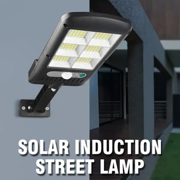 Udendørs Belysning LED Solar Street Wall Light PIR bevægelsesføler Dæmpbar Lampe i Høj kvalitet Sol Haven Lys gadelygter
