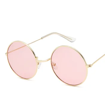 Uindfattede Rund Ramme Solbriller Til Kvinder Briller Luksus Brand Designer Ocean Linse Solbriller Vintage Lunette Nuancer Tendens