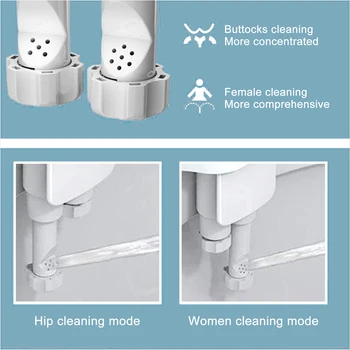 Ultra-Slim Bidet hygiejnisk anal shower for røv klyster renere Vedhæftet fil Toilet Sæde Med Messing Indløb Justerbar Vand