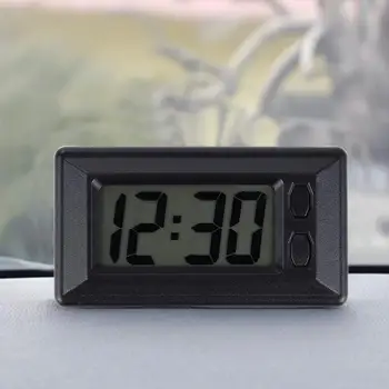 Ultra-tynd Digitalt LCD-Display Køretøjets Instrumentbræt Ur Kalender Vise Mini-Bærbare Elektroniske Ur Bil Tilbehør