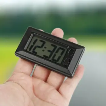 Ultra-tynd Digitalt LCD-Display Køretøjets Instrumentbræt Ur Kalender Vise Mini-Bærbare Elektroniske Ur Bil Tilbehør