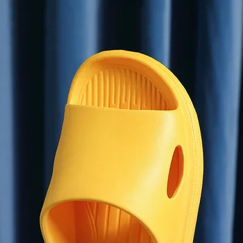 Unisex Sommeren Tøfler 2021 Nye Mode for Fire Årstider EVA Kvinder Tykke Bløde Tøfler Sandaler Indendørs Badeværelse Anti-SlipHome Badekar