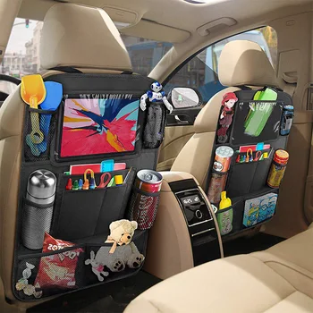 Universal Bil Sæde Tilbage Arrangør Multi-Lomme Opbevaringspose Tablet-Holder Biler Interiør Tilbehør Stuvning Oprydning