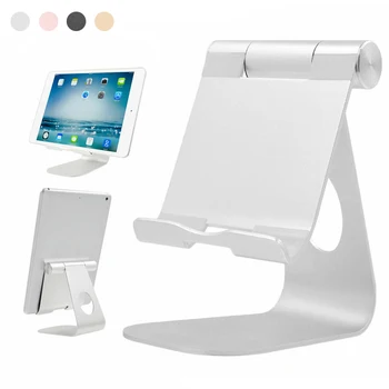 Universal Justerbar Aluminium Tablet Stå Desktop Phone Holderen Til iPhone, iPad, Samsung, Huawei Tablet Tilbehør
