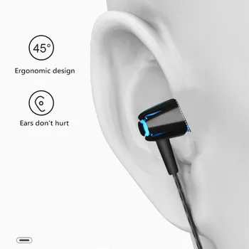 Universal Kabelforbundne Hovedtelefoner Støjreducerende Stereo In-Ear Øretelefon Sport Musik Headset Til Xiaomi Huawei Mobile Phone