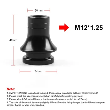 Universal M12X1.25 M10X1.5 M10X1.25 Tråd gearknop Boot Holder Adapter Manual Gearskifter For Honda, Toyota til Nissan
