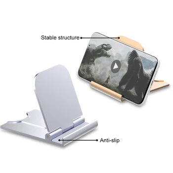 Universal Mobiltelefon Holder Desktop Moderne Punk Style Tabel Beslag Folde Telefon Tilbehør bordholder Til Xiaomi TXTB1