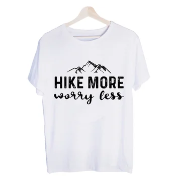VANDRETUR MERE at Bekymre sig Mindre Vandring Camping Udendørs t-shirts Mænd Mode Sommer T-shirts Tshirt Top Streetwear t-Shirts Harajuku Sjovt
