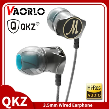 VAORLO Oprindelige QKZ DM7 Special Edition Forgyldt Boliger Hovedtelefoner Støj Isolering HD HiFi 3,5 mm Stereo Headset Med Mic til Opkald