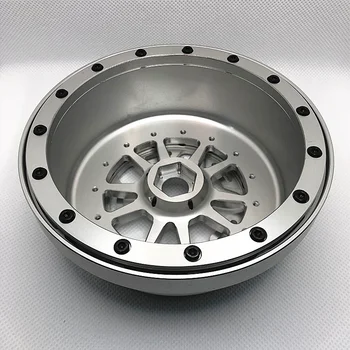 VITAVON CNC alu-perle lås hjul Til Super LOSI Baja Rey 2.0 1/6 Sølv+sølv ring