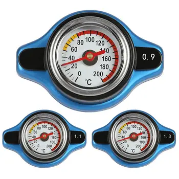 VODOOL Racing Lille Størrelse Thermost kølerdækslet DÆKKE + Vand Temp måler 0.9 BAR eller 1,1 BAR eller 1,3 BAR Dække No logo(Store hoved)