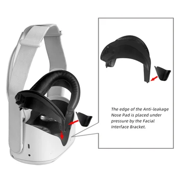 VR Tilbehør Øje Dækning For Oculus Quest 2 VR Briller Lys Blokering af Blød PU Læder Ansigt Eye Pad Cover Med VR-Objektiv Dækning
