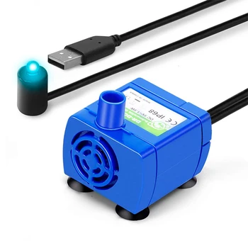 Vand Dispenser Pumpe LED Lys USB-Genopladelige Kat Vand Springvand Motor Tilbehør Hvalp Automatisk til Tavshed Drikke Skål