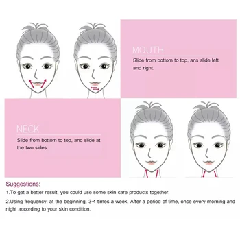 Varme Hud, Ansigt, Hals Gua Sha Massage Værktøjer Rød Led Terapi Anti-Rynke Elektronisk Vibrerende Facial Massageapparat
