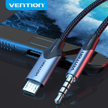 Vention Micro USB til 3,5 mm Aux-Hovedtelefon 3.5 Jack Audio Adapter Kabel til Samsung Xiaomi LG Android HTC audio kabel