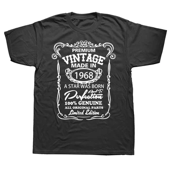 Vintage Limited Edition Født I 1968 T-Shirt Mænd Far Far i Fødselsdags Gave T-shirt i Bomuld Verdens Bedste Papa kortærmet Top Tees