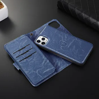 Visitkort Wallet taske Til IPhone 12 Pro Max Mini-11 Xr-X Xs 8 7 Plus 6 6s SE2020 Fleksibel Magnetisk Læder Rem Dæksel