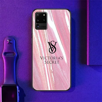 Vs Mode pink mærke Phone case For Samsung Galaxy Note 4 8 9 10 20 S8 S9 S10 S10E S20 Plus UITRA Ultra sort maleri coque