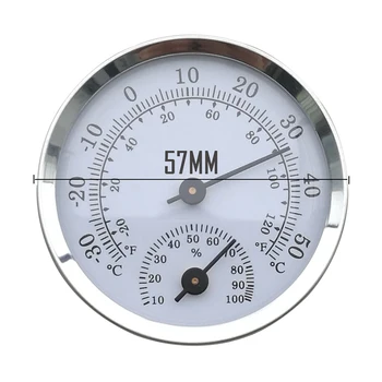 Vægmonteret Temperatur Luftfugtighed Meter Termometer & Hygrometer Til Sauna Husstand