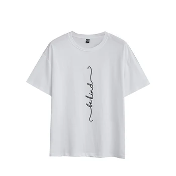Være Venlige Brev T-Shirt til Sommeren Kvinder, Bomuld, Kort Ærme Rund Hals Sjove Tshirt Kvindelige Søde Slogan T-shirt Graphic Tee