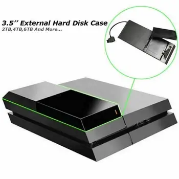Vært ekstern harddisk 3,5-tommers udvidelse max PS4 harddisk kabinet harddisk boliger SATA harddisk understøtter 3,5 tommer ha