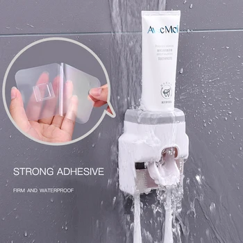 WIKHOSTAR vægbeslag Automatisk Tandpasta Dispenser Tandpasta Squeezer Badeværelse Tilbehør Kreative Dovne Tandpasta Dispenser
