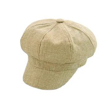 WJ411A Bomuld Cap til Mænd og Kvinder British Fashion Beret Retro Avisdrenge Hat Baker Dreng Cap