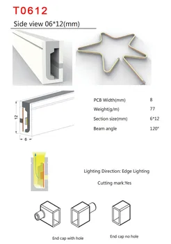 WS2812B Neon Tegn Rør LED Strip Light Silica Gel WS2812 IC Individuel Adresserbar Fleksibel Neon Bløde Lys Rør Til Udendørs