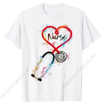 Watercol Sygeplejerske Liv Sygepleje Klinisk Sjove Fødselsdag, Gave, T-Shirt Normal Top T-Shirt Til Mænd, Der Er Monteret Bomuld Cosie T-Shirts